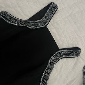 Ted Baker Black Sheath Midi Dress Halter Sleeveless